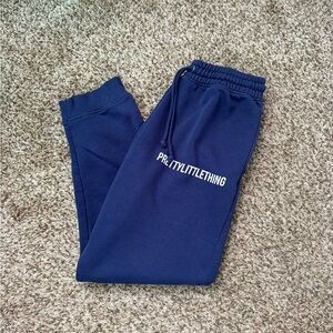 PrettyLittleThing Dark Blue Sweatpants